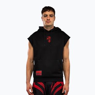 Pánska mikina Venum x Mike Tyson Tiger Sleeveless Hoodie deep black/intense red