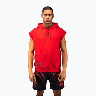 Pánska mikina Venum x Mike Tyson Tiger Sleeveless Hoodie intense red/deep black