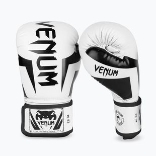 Boxerské rukavice Venum Elite white/black