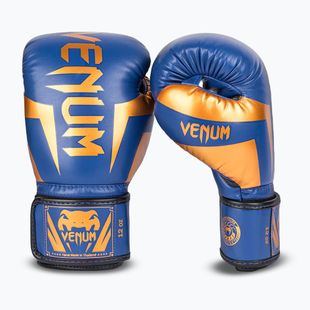 Boxerské rukavice Venum Elite blue/black/copper
