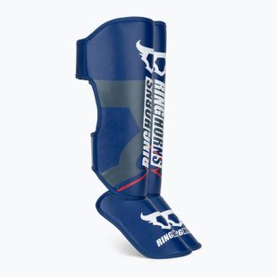 Chrániče holení a chodidiel Venum Ringhorns Charger Shin navy blue/red