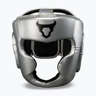 Boxerská prilba Venum Ringhorns Charger Headgear silver/black