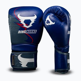 Boxerské rukavice Venum Ringhorns Charger Boxing navy blue/red