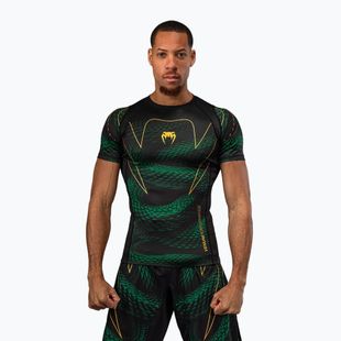 Pánsky rashguard Venum Matupa Short Sleeve black/green/gold