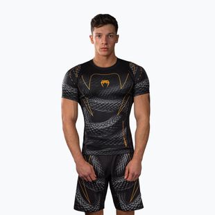 Pánsky rashguard Venum Matupa Short Sleeve black/grey/gold