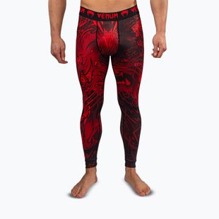 Pánske tréningové legíny Venum Wolf Attack Spats black/red