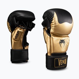 Rukavice MMA Venum Attack 2.0 Sparring Leather gold/black