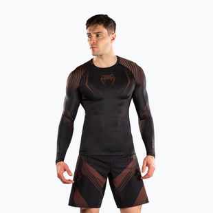 Pánsky rashguard s dlhým rukávom Venum No-Gi 6.0 Rashguard black/brown