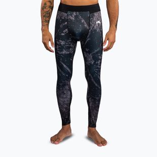 Pánske tréningové nohavice Venum Rage & Workout Compression black/grey
