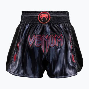 Pánske tréninkové šortky Venum Demon Muay Thai black/grey