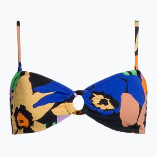 Vrchný diel plaviek ROXY Color Jam Bandeau 2021 anthracite flower jammin