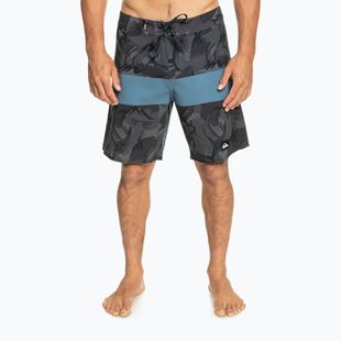 Quiksilver pánske plavecké šortky Highlite Arch 19" v grafitovej farbe EQYBS04763-KTA6