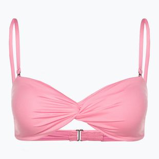 Vrchný diel plaviek Billabong Sol Searcher Drapped Bandeau pink daze