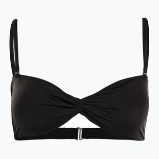 Vrchný diel plaviek Billabong Sol Searcher Drapped Bandeau black pebble