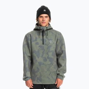 Mikina Quiksilver Shredder Hoodie tie dye true black snowboardová mikina