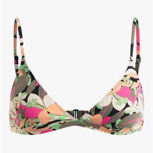 Vrchný diel plaviek  ROXY Printed Beach Classics Tri anthracite palm song s