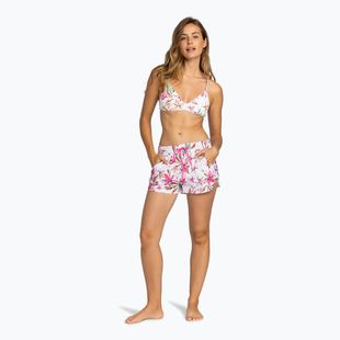 Dámske plavkové šortky ROXY Wave Printed 2 white happy tropical swim
