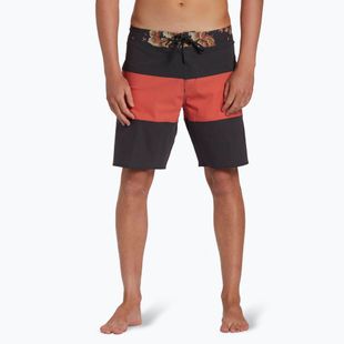 Pánske plavecké šortky Billabong Tribong Pro washed red