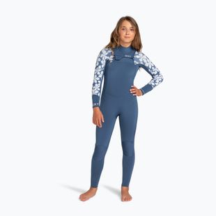 Detský plavecký neoprén ROXY 4/3 mm Swell Series Chest Zip GBS Wetsuit wild wind drifter floral