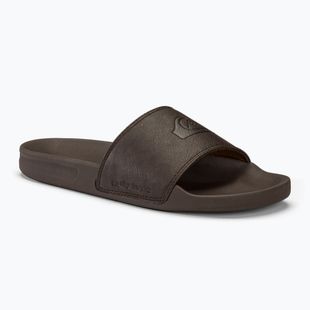 Pánske šľapky Quiksilver Rivi Nubuck Slide brown 1