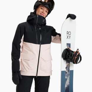 Dámska snowboardová bunda ROXY Gore-Tex Stretch Purelines pink salt