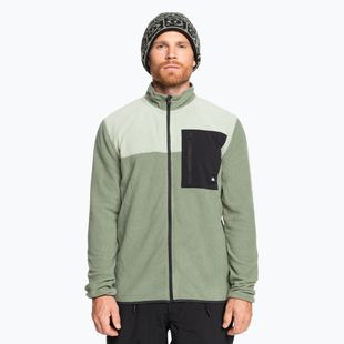 Pánska snowboardová mikina Quiksilver Aker Full Zip Fleece sea spray