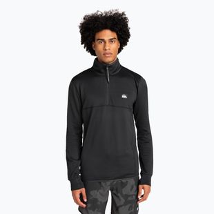Pánska snowboardová mikina Quiksilver Steep Point Half Zip Fleece true black