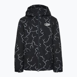 Detská snowboardová bunda Quiksilver High In The Hood Printed high energy black reflective