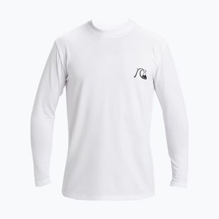 Pánske plavecké tričko longsleeve Quiksilver DNA Bubble Logo white