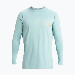 Pánske plavecké tričko longsleeve Quiksilver DNA Bubble Logo aquifer