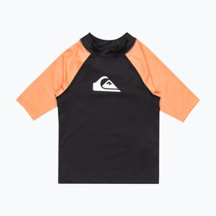 Detské plavecké tričko Quiksilver Everyday UPF50 black/melon