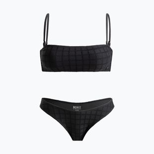 Dámske dvojdielne plavky ROXY Bandeau Cheeky anthracite