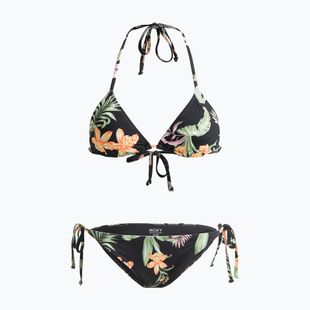 Dámske dvojdielne plavky ROXY Printed Beach Classics Tiki Tri anthracite island escape
