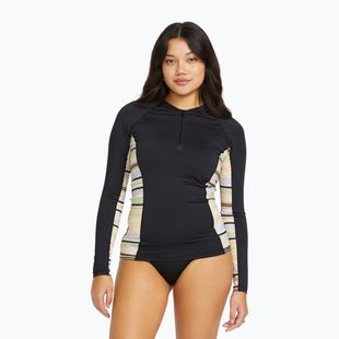 Dámske plavecké tričko longsleeve Billabong Surf Capsule 1/2 Zip black multi