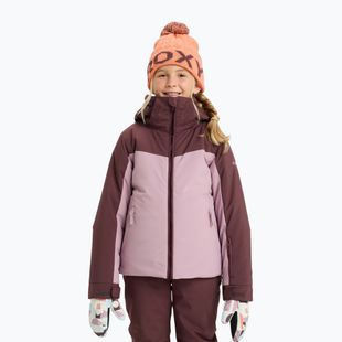Detská snowboardová bunda ROXY Free Jet Block discreet mauve