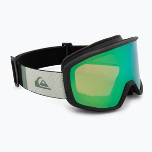 Pánske snowboardové okuliare Quiksilver Harper black/clux ml green