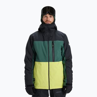 Pánska snowboardová bunda Quiksilver Sycamore Block 20K dark ivy