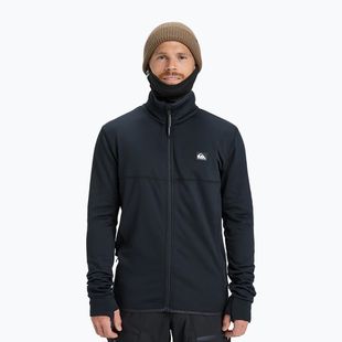 Pánska snowboardová mikina Quiksilver Steep Point Full Zip Fleece true black