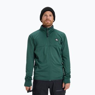 Pánska snowboardová mikina Quiksilver Steep Point Full Zip Fleece trekking green