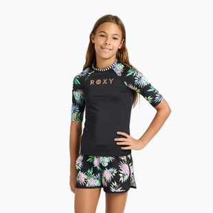 Detské plavecké tričko ROXY Active RG Lycra XMGB anthracite aquarella active rg
