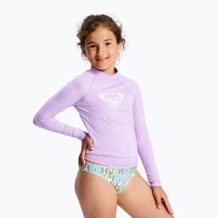 Detské plavecké tričko longsleeve ROXY Whole Hearted crocus petal