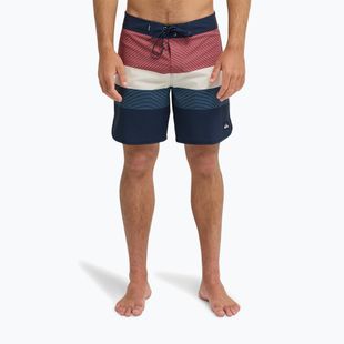 Pánske plavecké šortky Quiksilver Surfsilk Scallop 18" dark navy tijuana