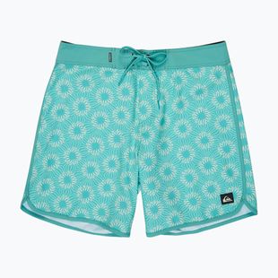 Pánske plavecké šortky Quiksilver Surfsilk Scallop 18" aqua ocean mayhem