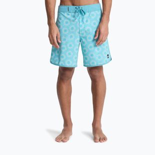 Pánske plavecké šortky Quiksilver Surfsilk Scallop 18" aqua ocean mayhem