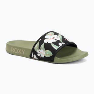 Dámske šľapky ROXY Slippy IV oil green