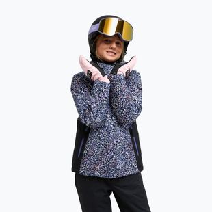 Detská snowboardová bunda ROXY Snowflare true black wildin out rg