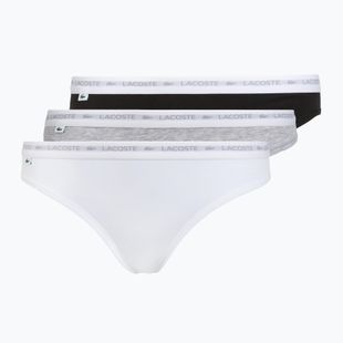Dámske nohavičky Lacoste 8F1338 3 páry black/white/silver chine