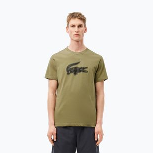 Pánske tričko Lacoste TH2042 khaki/black