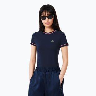 Dámske tričko Lacoste TF0347 navy blue/rill/grenadine