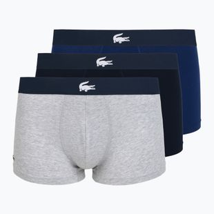 Pánske boxerky Lacoste 5H1291 3-pack navy blue/white/silver ch